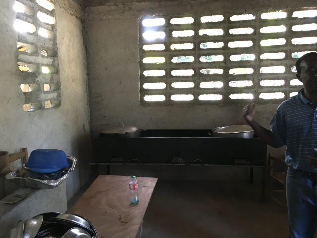 Small kitchen in school in Haiti